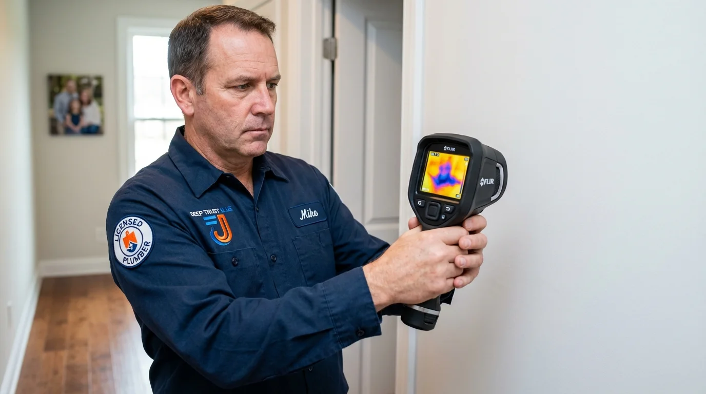 Thermal imaging leak detection by Johns Plumbing LLC in Kings Park